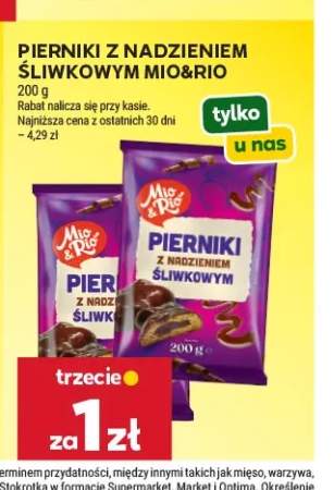 Pierniki z nadzieniem śliwkowym Mio & Rio