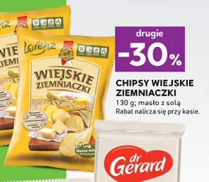 Chipsy Wiejskie Ziemniaczki masło z solą