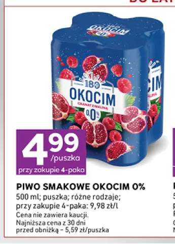Piwo bezalkoholowe smakowe Okocim