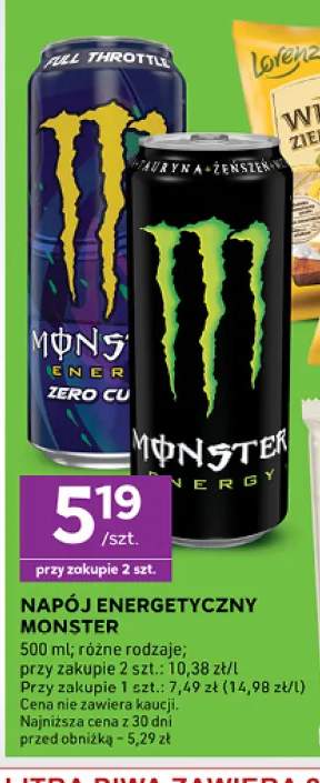 Napój energetyczny Monster