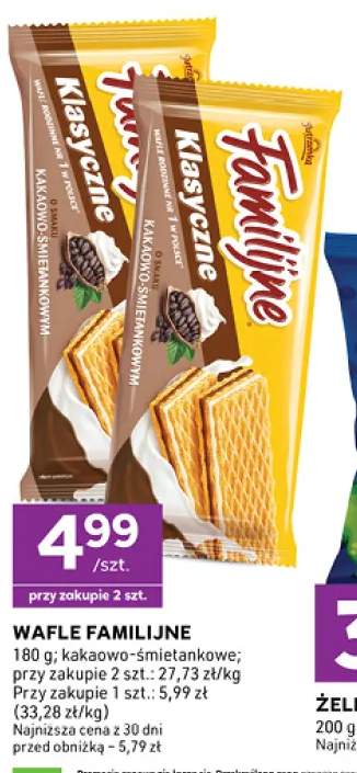 Wafle Familijne kakaowo-śmietankowe