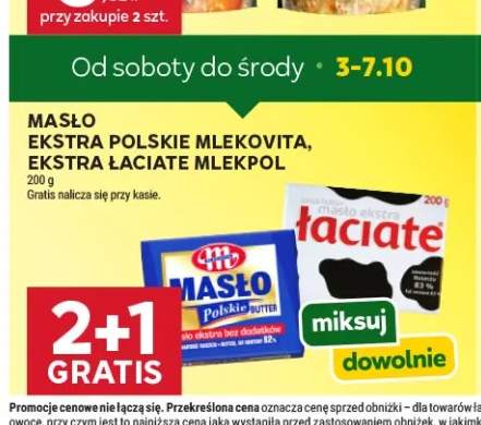 Masło ekstra Polskie Mlekovita +1 wariant