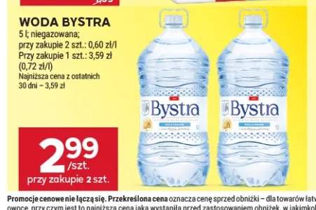 Woda niegazowana Bystra