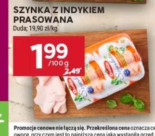 Szynka z indykiem prasowana Duda