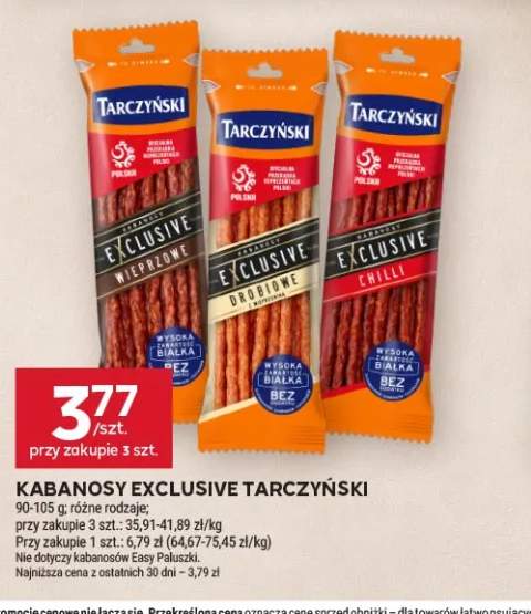 Kabanosy Exclusive wieprzowe Tarczyński +2 warianty