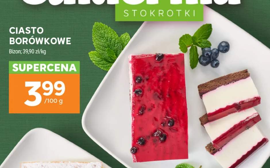 Ciasto borówkowe Bizon