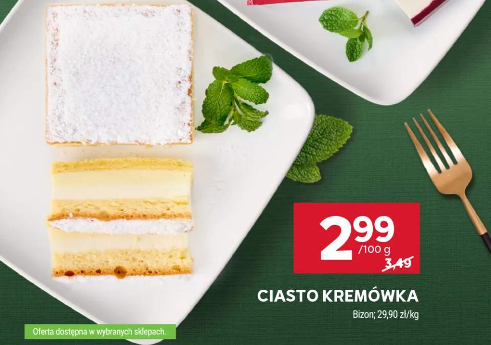 Ciasto kremówka Bizon