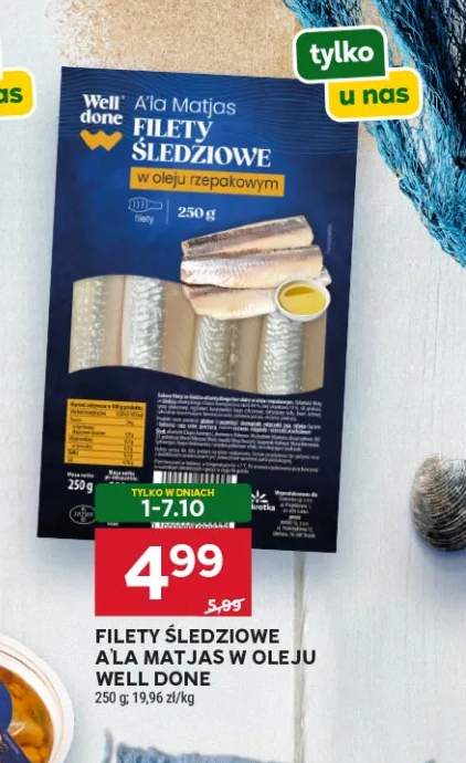 Filety śledziowe a'la Matjas w oleju Well Done