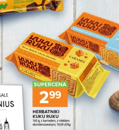 Herbatniki Kuku Ruku z karmelem +1 wariant