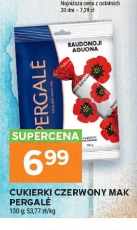 Cukierki Czerwony Mak Pergalė