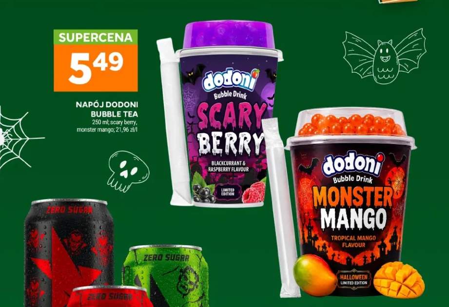Napój Dodoni Bubble Tea scary berry +1 wariant