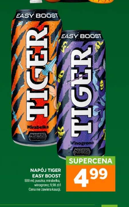Napój Tiger Easy Boost mirabelka +1 wariant
