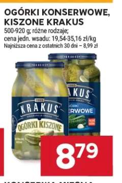 Ogórki kiszone Krakus +1 wariant