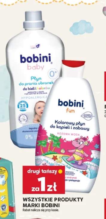 Płyn do prania ubranek Bobini Baby do bieli i kolorów