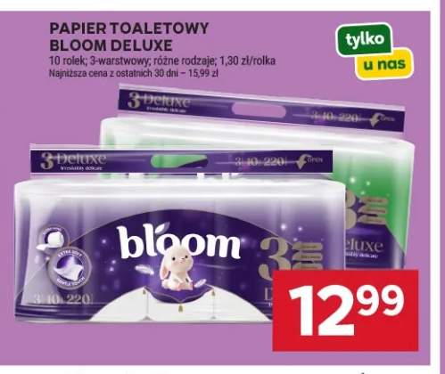 Papier toaletowy Bloom Deluxe 10-pak