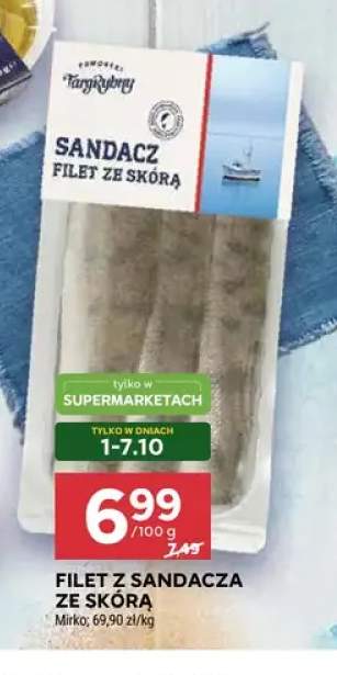 Filet z sandacza ze skórą Mirko