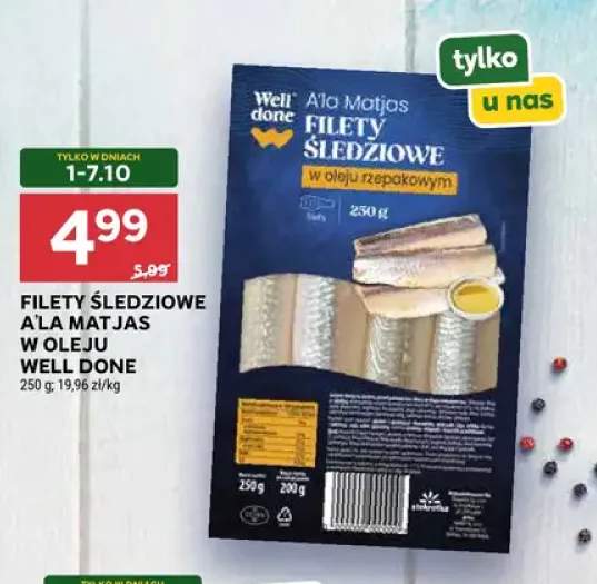 Filety śledziowe a'la matjas w oleju Well Done