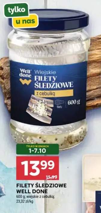Filety śledziowe wiejskie z cebulką Well Done
