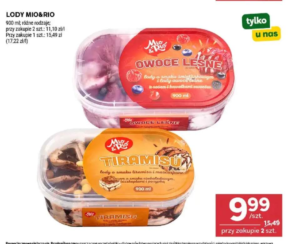Lody Mio & Rio tiramisu +1 wariant