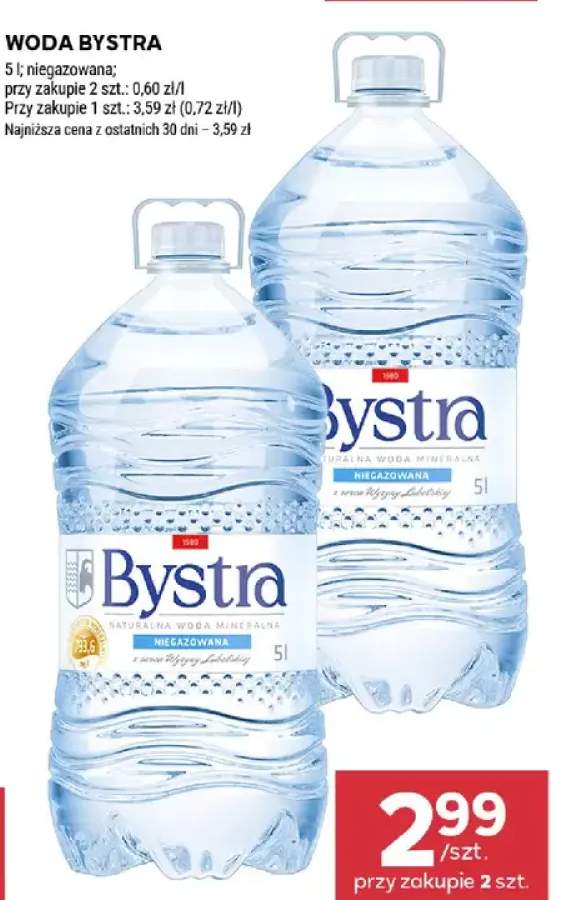 Woda niegazowana Bystra