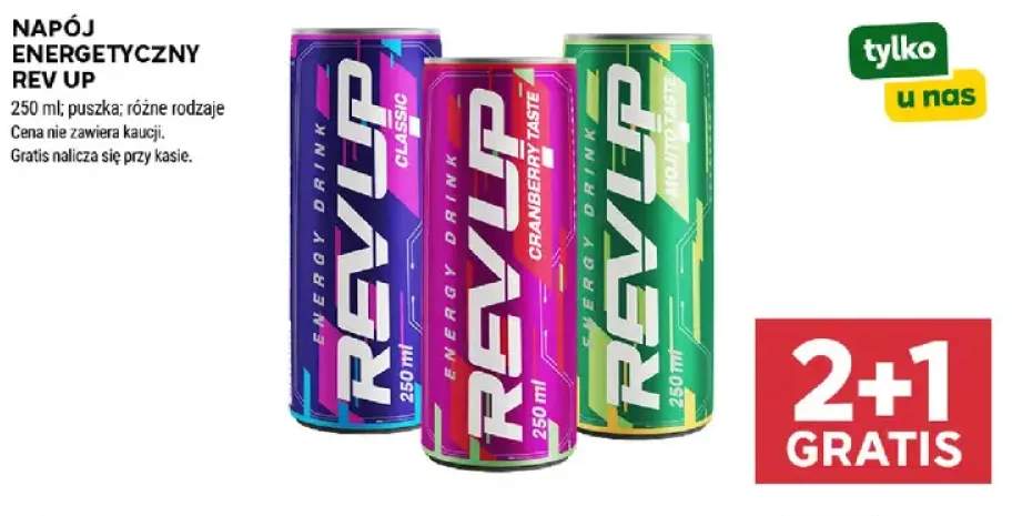 Napój energetyczny Rev Up Mojito Taste +2 warianty