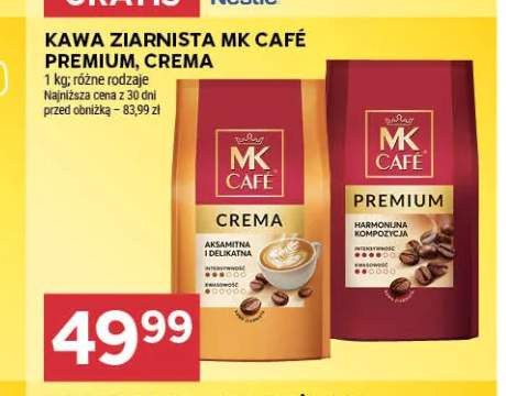 Kawa ziarnista MK Café Crema +1 wariant