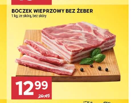Boczek wieprzowy bez żeber ze skórą +1 wariant