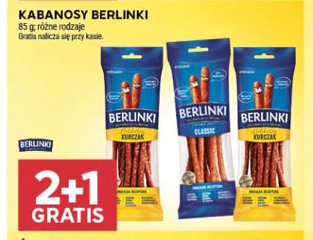Kabanosy Berlinki kurczak +1 wariant