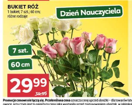 Bukiet róż 7 szt. 60 cm