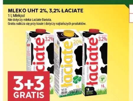 Mleko UHT Łaciate 2% +1 wariant