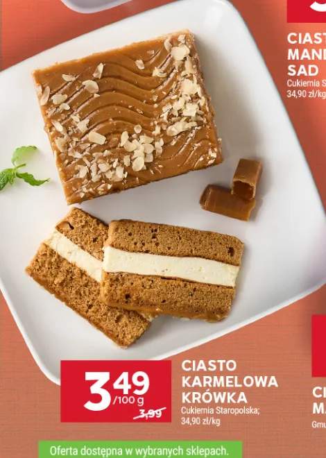 Ciasto karmelowa krówka Cukiernia Staropolska
