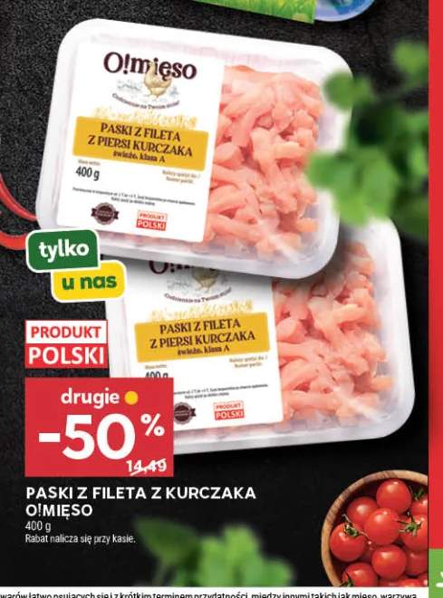 Paski z fileta z kurczaka O!mięso