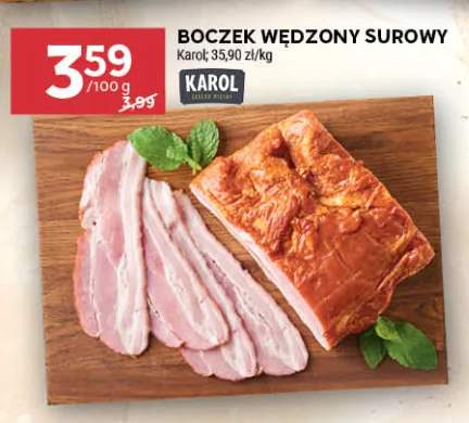 Boczek wędzony surowy Karol