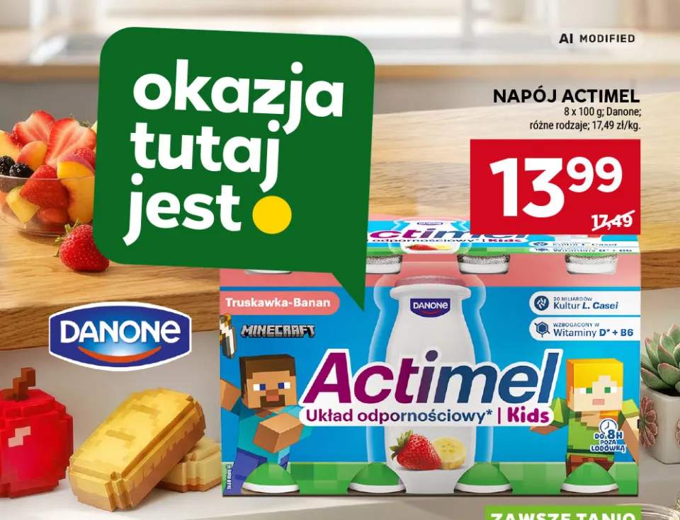 Napój Actimel Danone 8-pak