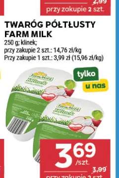 Twaróg półtłusty klinek Farm Milk