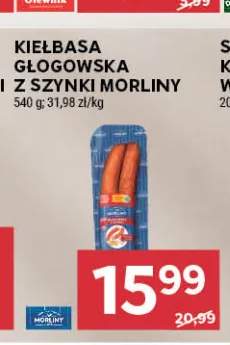 Kiełbasa głogowska z szynki Morliny
