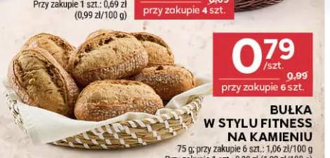 Bułka w stylu fitness na kamieniu