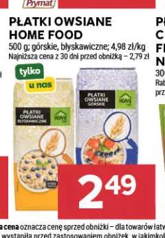 Płatki owsiane Home Food górskie +1 wariant