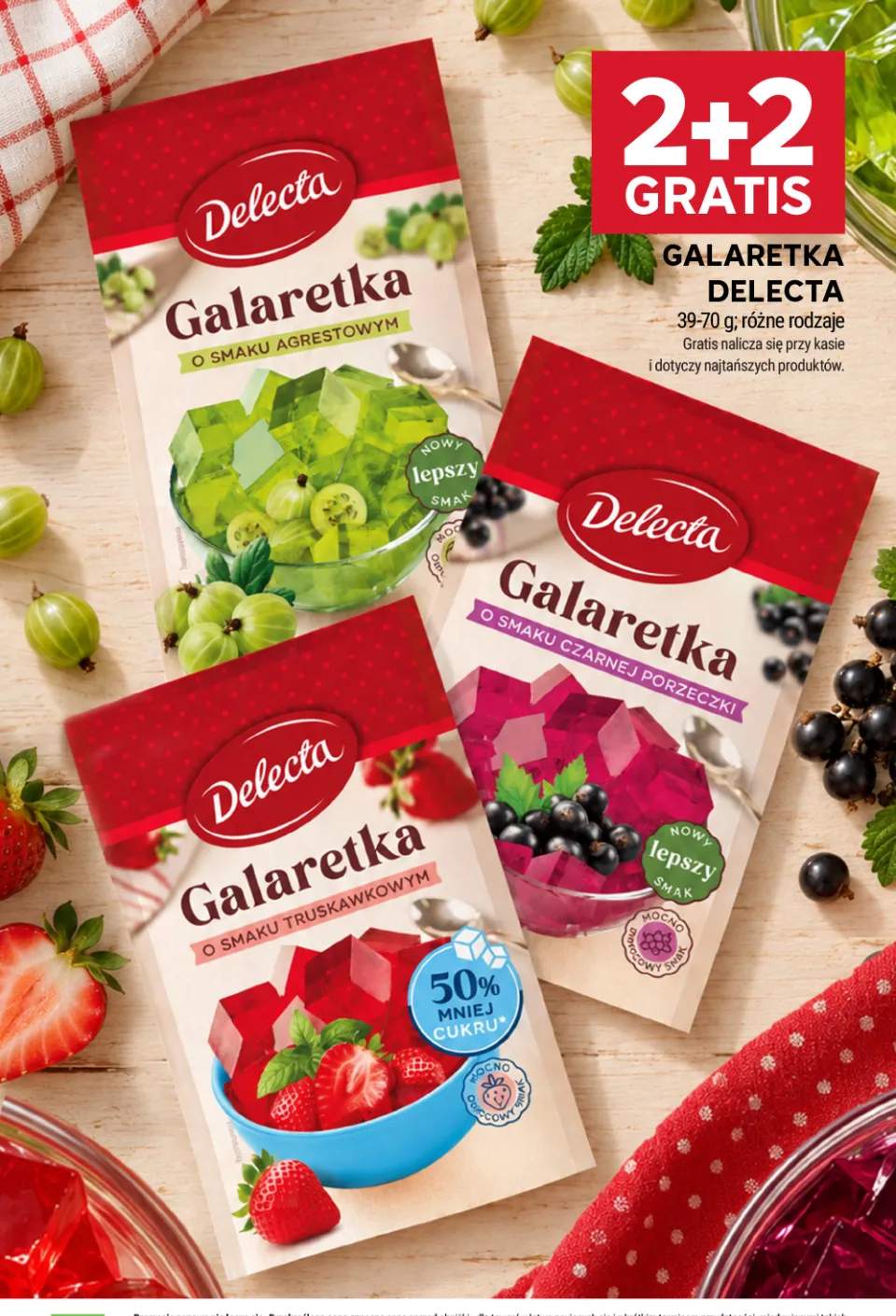 Galaretka o smaku agrestowym Delecta +2 warianty