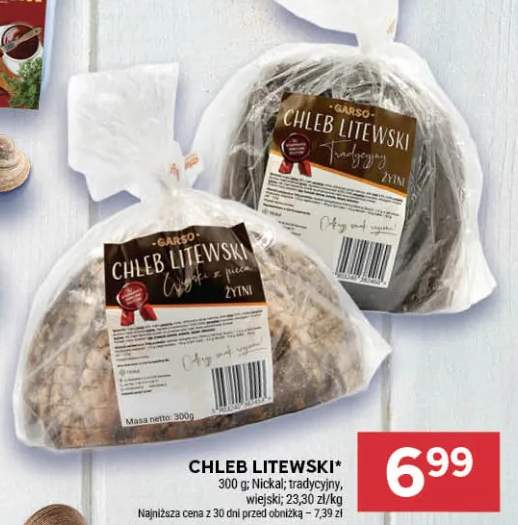 Chleb litewski tradycyjny Nickal +1 wariant