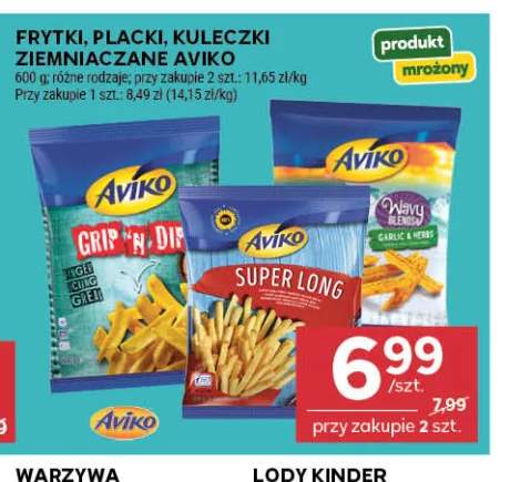 Frytki, placki, kuleczki ziemniaczane Aviko