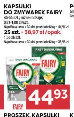 Kapsułki do zmywarek Fairy