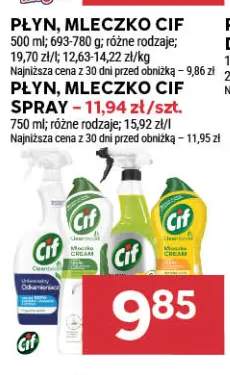 Płyn, mleczko Cif +1 wariant