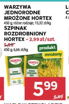 Warzywa jednorodne mrożone Hortex +1 wariant