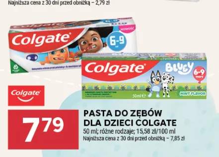 Pasta do zębów dla dzieci Colgate