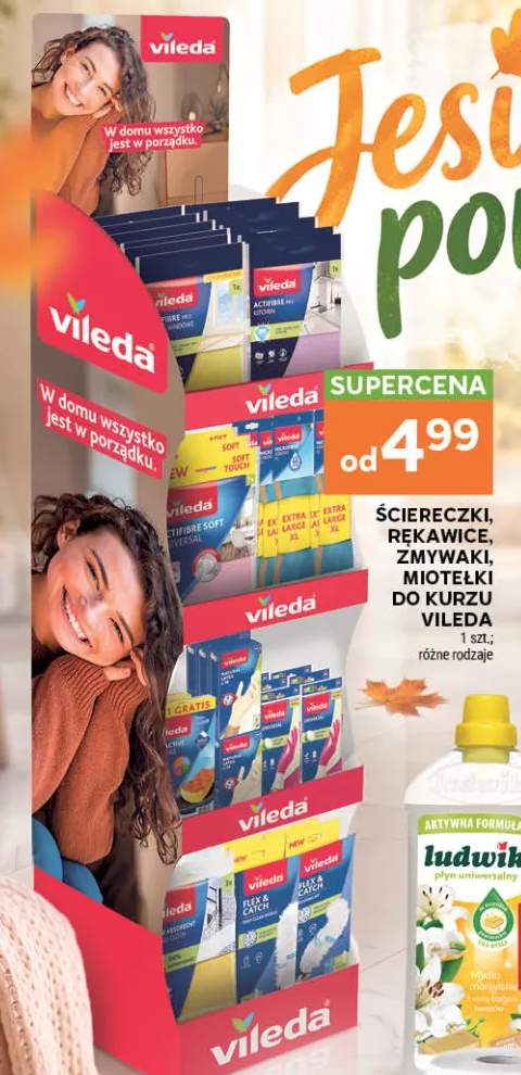 Ściereczki, rękawice, zmywaki, miotełki do kurzu Vileda