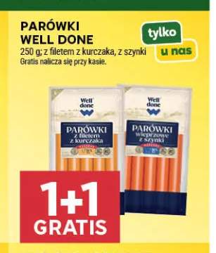 Parówki z szynki Well Done +1 wariant
