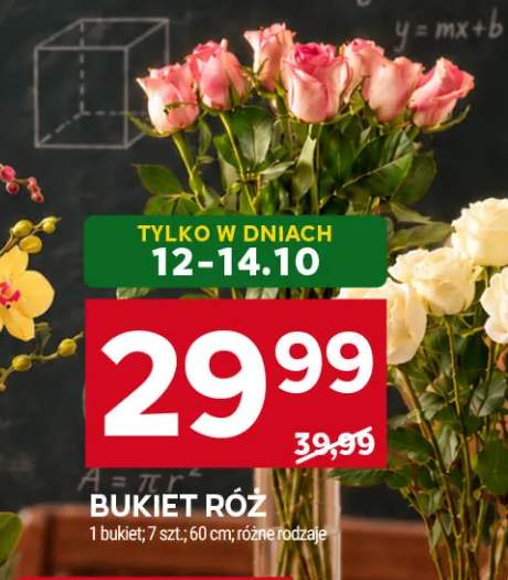 Bukiet róż 7 szt. 60 cm