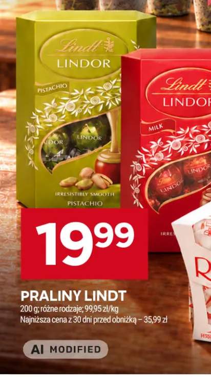 Praliny Lindt Lindor Pistachio +1 wariant