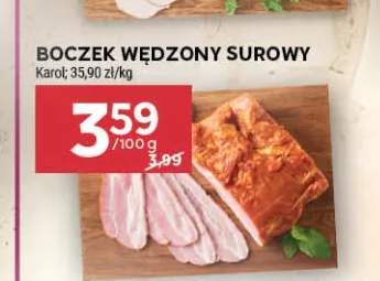 Boczek wędzony surowy Karol